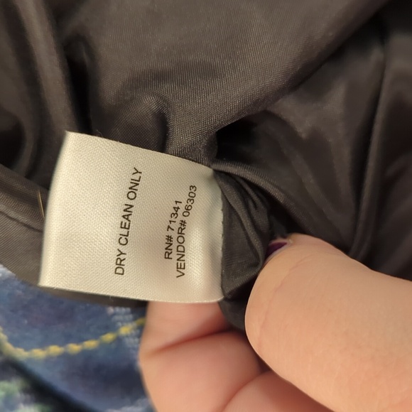 LL Bean Wool Plaid Skirt A-line Blue size 14 Petite - Picture 6 of 12